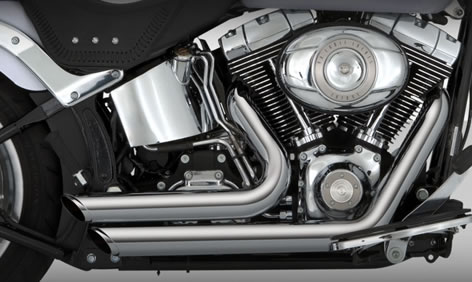 vance and hines softail exhaust for frankenstein trike kit for harley davidson