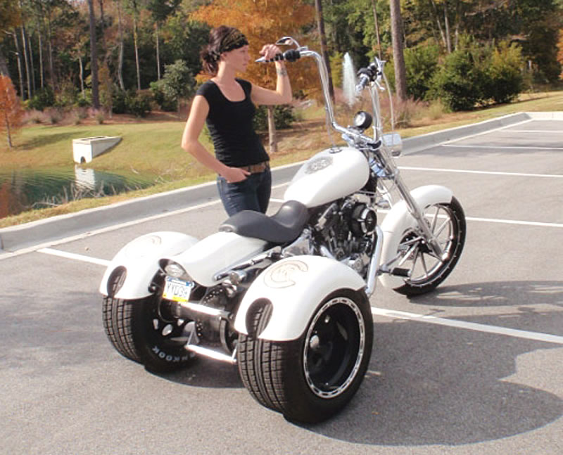 Harley Davidson Sportster Trike with Frankenstein Trike Kit