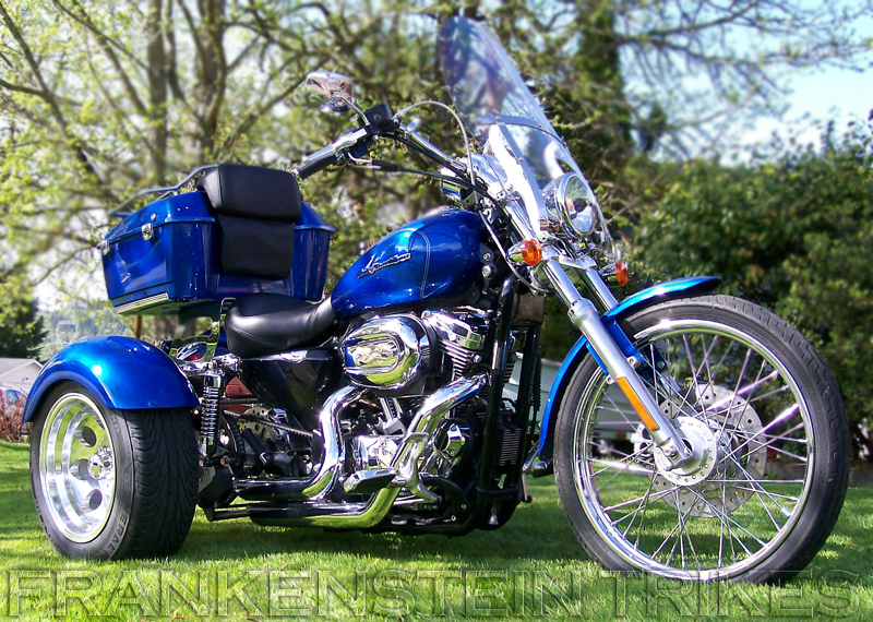 Harley Davidson Sportster with Frankenstein Trike Kit