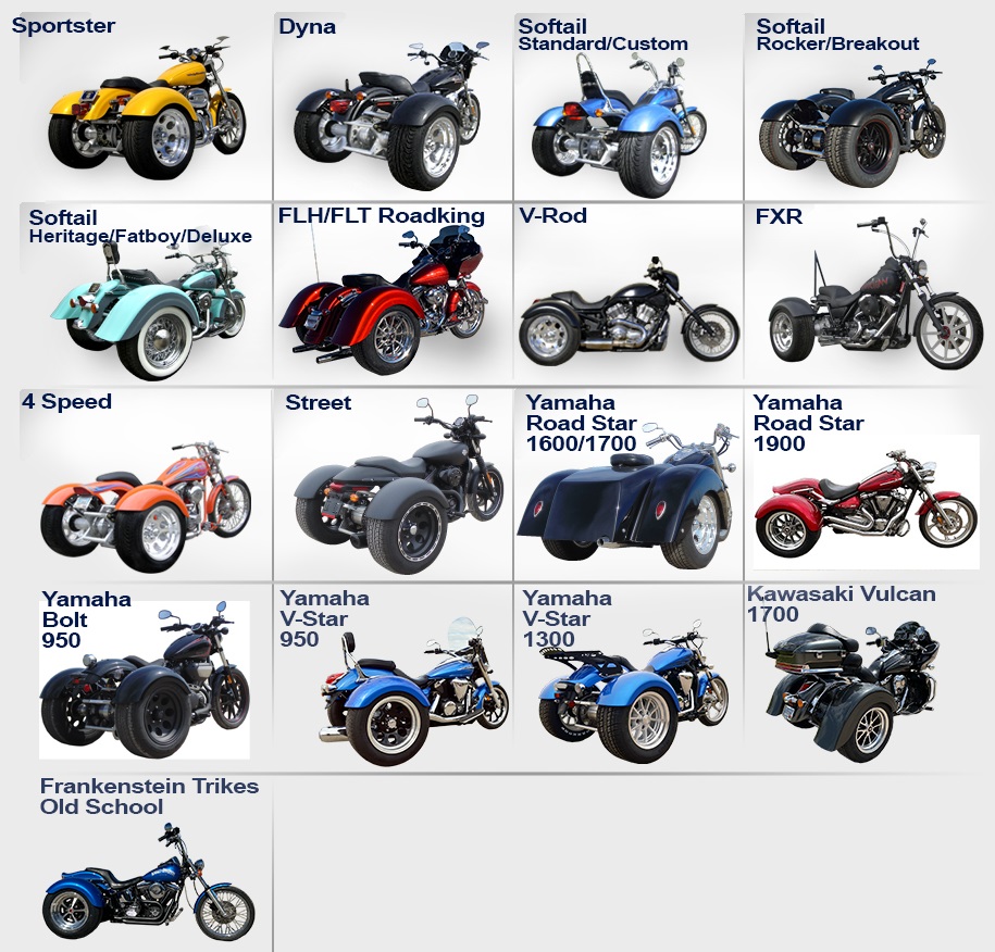 trike kits trike kit frankenstein trikes harley-davidson trikes