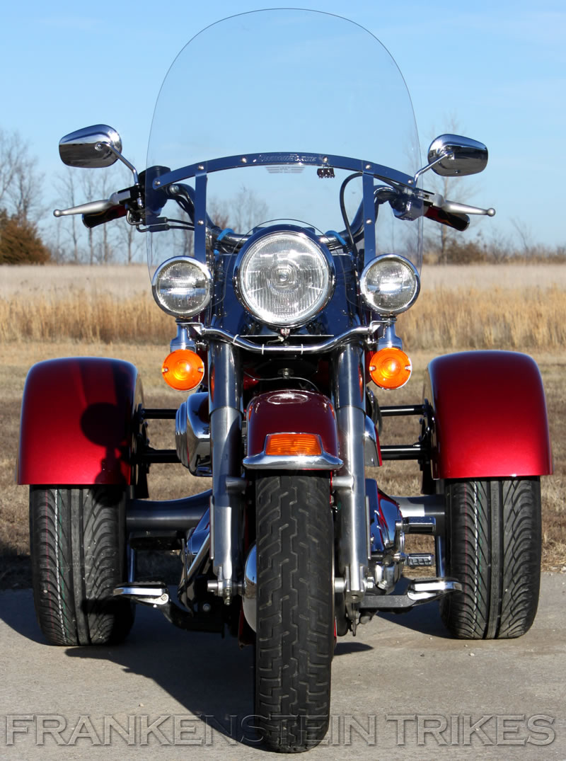 Softail trike using Frankenstein Trikes Trike Conversion Kit Photo