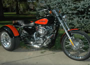 Frankenstein Trike kit photo 2009 H-D Sportster with trike conversion kit